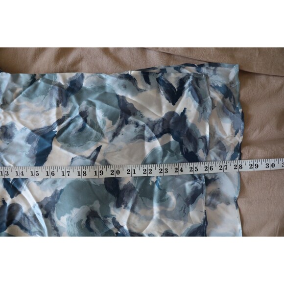 Joie Womens XL Blue 100% Silk V Neck Dolman Sleeve Oversized Floral Flowy Fairy - Picture 7 of 7